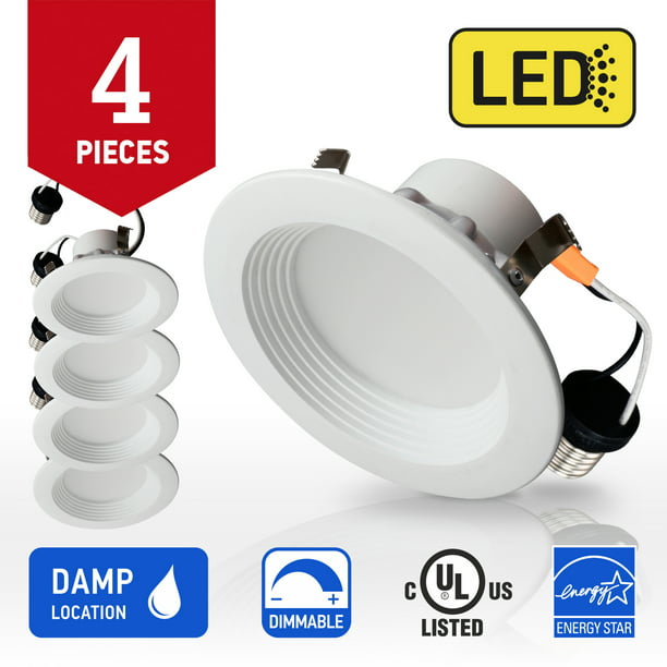 16-Pack 75W Replacement Bakersmith LED Recessed Retrofit Downlights 6 inch Soft White , 12W Energy Star and UL Recognized 80 CRI 3000K 750 Lumens 5 inch Compatible Dimmable 